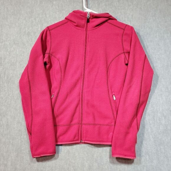 Nike Jacket Womens Small Pink Waffle Fleece Acg Therma Astylar Hood Full Zip Vtg - Picture 1 of 10